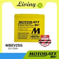 Motobatt EV MBEV25G 12V 25Ah (C2) Graphene Superpower Battery Specifically Designed for Electric Mot
