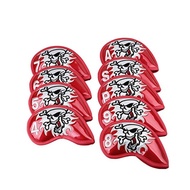 Skull Pattern Waterproof Iron Club Covers 9 Set