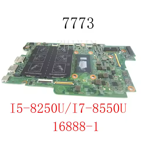 For Dell Inspiron 17 7773 Laptop Motherboard W I5-8250U/I7-8550U 0WG7YK CN-0WG7YK WG7YK 16888-1 Y11G