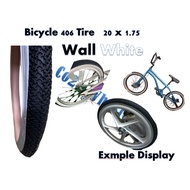 Deli Bicycle Tire – 20 x 1.75 (406, White Wall, 1 Pc)