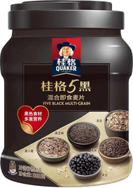 【现货 READY STOCK】桂格混合即食麦片 5黑 5红 5白 5润 黑白 桶装 | Quaker Multi Grain Five Black Red White  860G