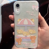 casing realme c15 casing realme 12x 5g Creative Rotating Bear Suitable for OPPOreno14/13/12/11 Phone
