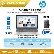 HP 15.6'' Laptop (15-FD0617TU/15-FD0618TU/15-FD0619TU/15-FD0621TU) FHD | Intel UHD | MS Office 2024 