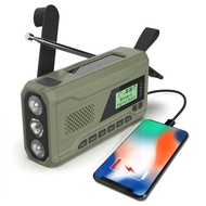 2025 Disaster Prevention Solar Emergency Radio with usb Charging Hand-Cranked Generator Radio DAB Ra