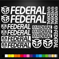 Compatible Federal bmx Vinyl Decal Stickers Sheet Bike Frame Cycles Cycling Mtb