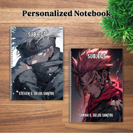JM Creatink Personalized Notebook Writing / Composition Jujutsu Kaisen Customized with Name and Subj
