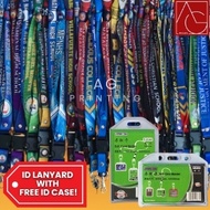 FREE ID CASE Customized ID Lanyard lace id sling for company, school and event with free ID CASE