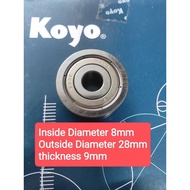 BEARING 638ZZ DOUBLE METAL SEALED AUTHENTIC KOYO BRAND & NIS RHINO FOR MIO CRANKCASE COVER BEARING