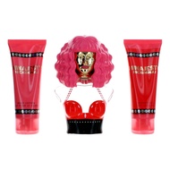 Nicki Minaj Minajesty 3-piece Women's Perfume Gift Set,red berries, lemon, peach, magnolia, frangipa