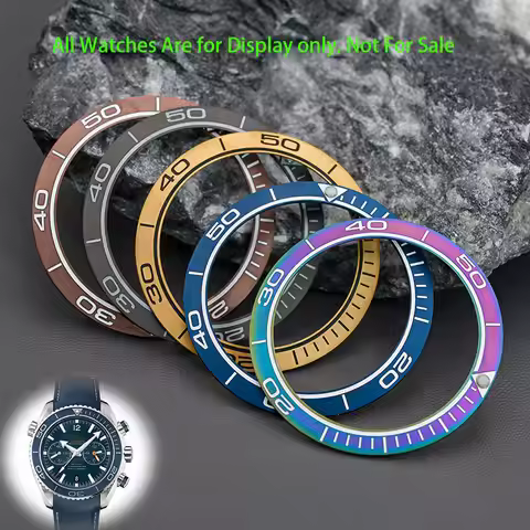 38*30.5mm Sloping Ceramic or Aluminum Bezel Insert Replacement of Watch Accessories Fit Omega Bezel 