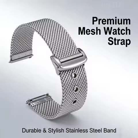 20mm Lightweight Stainless Mesh Watch Band For Omega Seamaster 300/No Time To Die 007 Men's Stainles