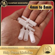 Aquarium Air Tube 4 mm to 8 mm / 8 mm to 4 mm Converter
