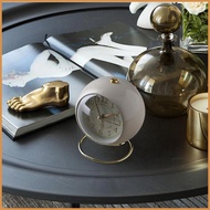 Battery Alarm Clock Retro European Style Loud Alarm Clock with Night Light Battery Operated Sunrise 