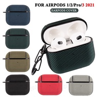 Earphone Case For Airpods 3 Pro Case Luxury Fabric Cover For  Air Pods Pro 2 1  AirPods3 Pro 4 Earpods Earbuds Case Hook Bags