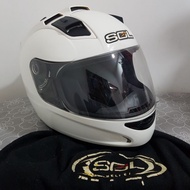 Motorcycle Helmet SOL White Rare Used