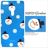【Sara Garden】客製化 手機殼 Samsung 三星 S9+ S9plus 手繪雪花雪人 保護殼 硬殼