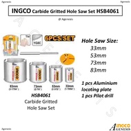 INGCO Carbide Gritted Hole Saw Set HSB4061