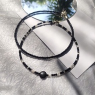 Necklace Beads Set Black Beads, Bali