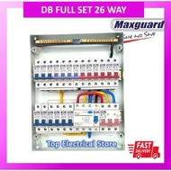 DB BOX 26 WAY (FULL SET) EPS/MAXGUARD DISTRIBUTION BOARD SIRIM APPROVED (THREE PHASE)