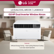 LG 0.8 HP Window Type Dual Inverter Compressor Aircon with Kilowatt Manager LA080GC2