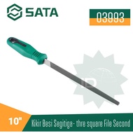 SATA 03993 10" Triangle File Three Square File, Second Cut 10" Sata Tools