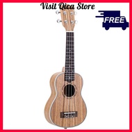 ammoon Zebrawood 21 Acoustic Ukulele 15 Fret 4 Strings Stringed Musical Instrument
