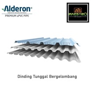 Atap uPVC Dinding Tunggal Bergelombang