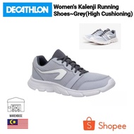 DECATHLON Women's Kalenji Running Shoes~Grey (High Cushioning)