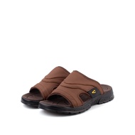 camel active Leather Slip On Men Sandals with Wide Strap Brown MARCO IV (892302-XC3PESV-3)