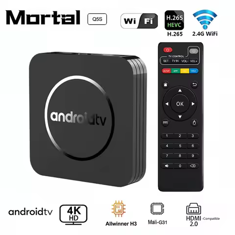 Mortal Q5S Android Home Theater Streaming Media Player Smart TV Box Allwinner H3 Quad-core 2GB16GB 4