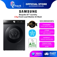 Samsung (13kg) BESPOKE AI Front Load Washer Washing Machine With Ai Ecobubble WW13BB944DGBFQ Mesin Basuh