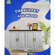 Lemari Kabinet Bufet Plastik Serbaguna Multifungsi Cabsulfet 454 Wood