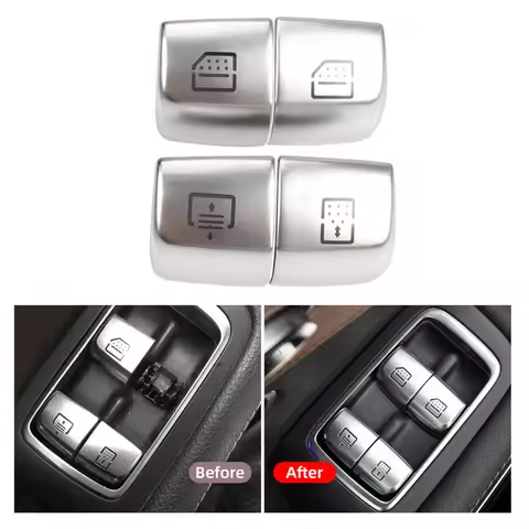 For Mercedes Benz W222 Car Rear Window Switch Button Cover Vehicle Door Glass Control Switch Cap for