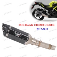 Slip On For Honda CBR300 CB300R CB300F CBR300R 2012-2024 Motorcycle Exhaust Escape System CBR300 Exh