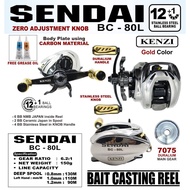 Reel BC/BAITCASTING KENZI SENDAI BC-80L (LEFT HANDLE)