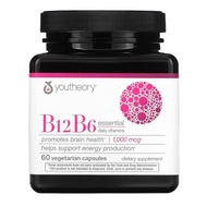 B12 B6, Essential Daily Vitamins 1000mcg, Vegetarian Caps