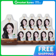 Daeng Gi Meo Ri | น้ำยาย้อมผม 30 กรัม สีดำเบอร์ 7 10 ชิ้น แบบแชมพูย้อมผมใช้งานง่าย