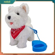 Lifelike Puppy Doll Singing Dog Plushie Interactive Electric Plush Puppy Toy with Leash – Lifelike W