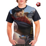 Mobile Legends Hero Clint West Justice T-Shirt Code ML79 Printing