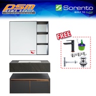 Sorento Stainless Steel 304 Water Proof Basin Bathroom Toilet Cabinet Basin Mirror Cabinet Combo SRTBF11831