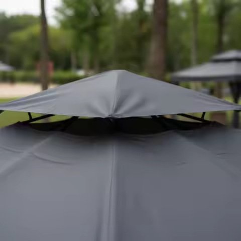Replacement Gazebo Cover Protection Double Tier Cover Top Gazebo Roof Cover Waterproof for Backyard,