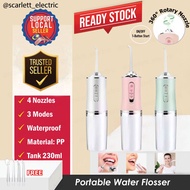 Portable 4 in 1 Electric Water Floss Teeth Cleaner Water Jet Oral Irrigator Powerful Floss/Mesin Pem