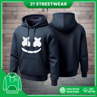 🔥100% Cotton🔥 Marshmello Long Sleeve Hoodie Lelaki Hoodie Perempuan Jaket Lelaki Hoodie Women Hoodie