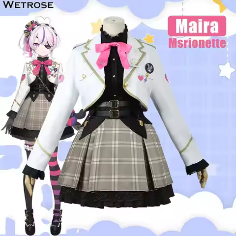 【Wetrose】In Stock Maria Marionette Cosplay Costume Nijisanji EN Vtuber Set for Women for Girl Marinr
