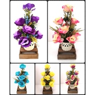 Bunga meja bulat siap gubah pasu sekali (317)