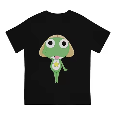 Sgt Frog Keroro Gunso Cartoon Anime T-shirt 2026 Summer Spring New Men's Women's Loose Unisex Hip-po