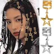 10 Piece Star Alloy Dreadlock Cliplock Tigure Decoration Paired with Wigs, Hairpin Hair Style Access