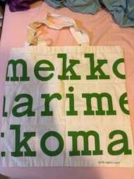 Marimekko綠色字母全新購物袋