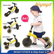 Kids Tricycle Bicycle Baby Walker Balance Bike Kids Mini Bike Basikal Budak 3 Roda Children Scooter Baby Bikes Basikal Kanak Balancer Roller Stroller