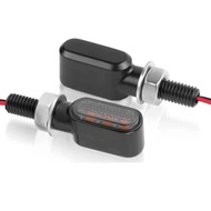 DWCX 2Pcs 3LED Motorcycle Mini Turn Signal Blinker Indicator Lights Universal 12Vauto parts Car deco